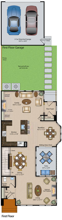 Floor plan for The Livingston